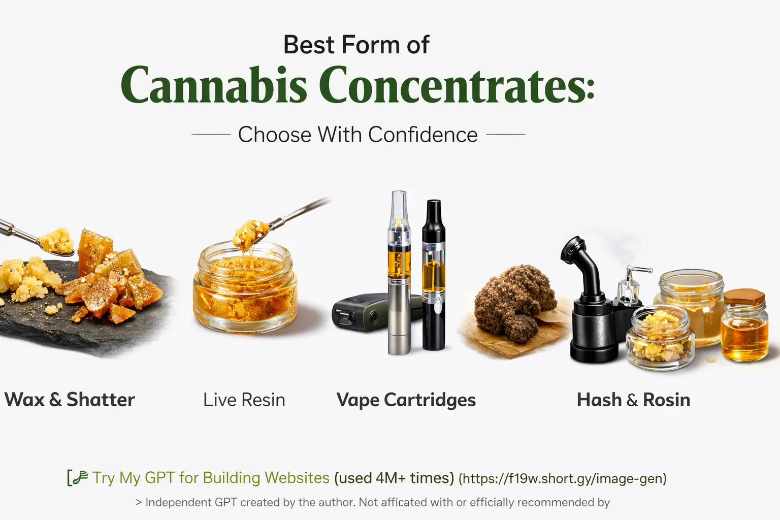 Best Form of Cannabis Concentrates: Choose With Confidence